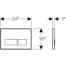 Смывная клавиша GEBERIT SIGMA 50 115.788.DW.2